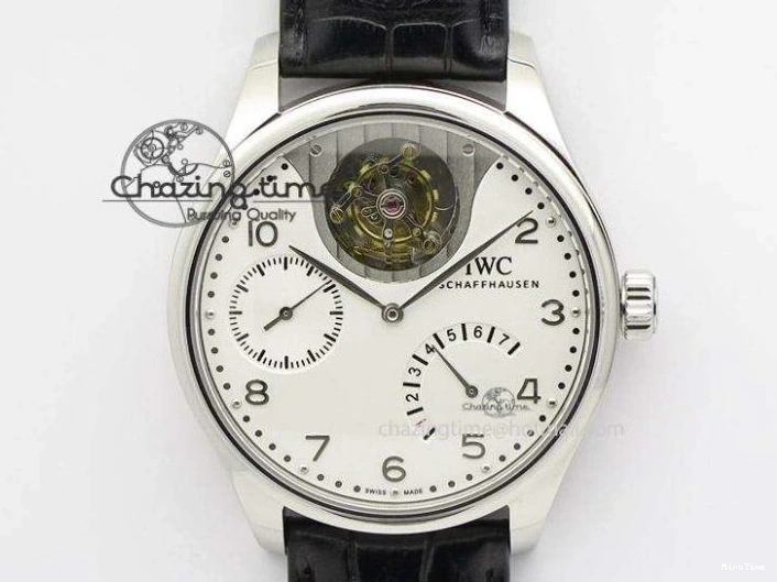 MIROTIME 0105 Portuguese Real PR IW500106 ZF 1:1 Best Edition Grey Dial On Black Leather Strap A52010 V Versatile 7306